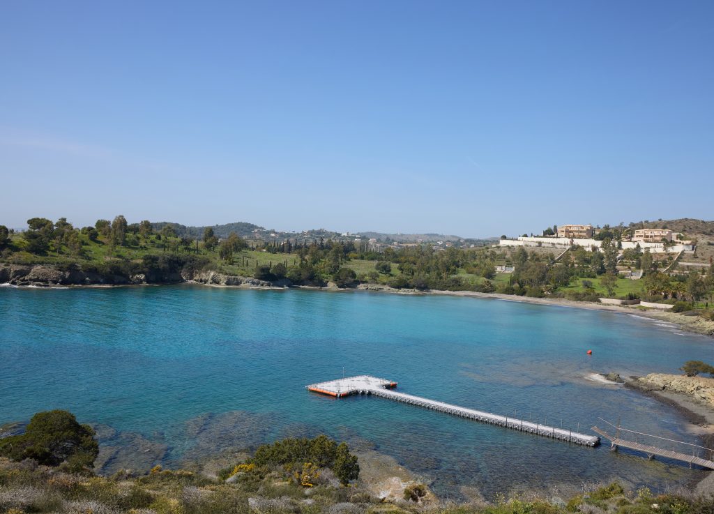 Private beach and jetty section